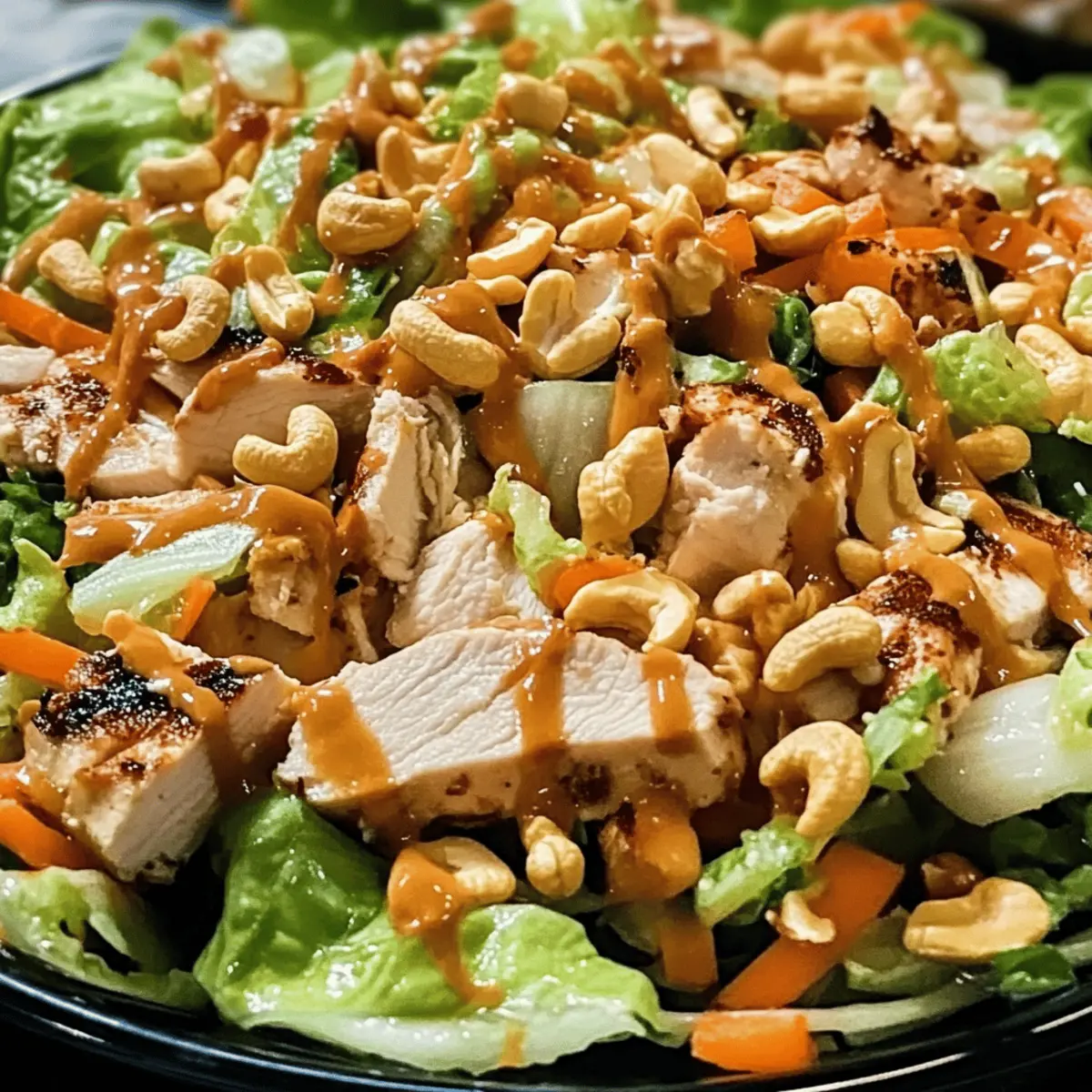 Hühnchen Cashew Crunch Salat für schnelle Küche