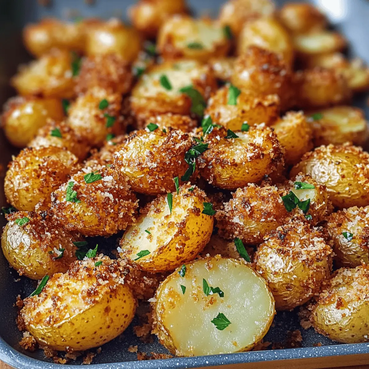 Crispy Parmesan Crusted Baby Potatoes Rezept