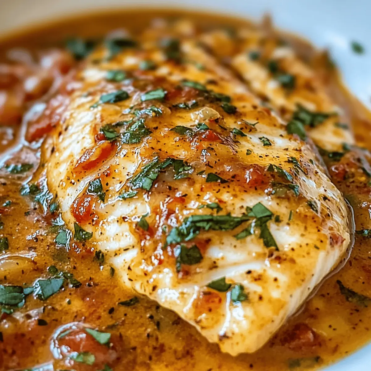 Tilapia in gerösteter Paprikasauce genießen