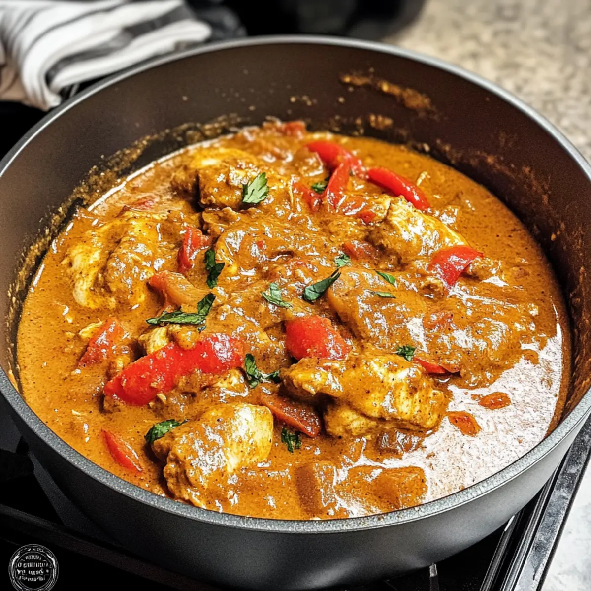 Afrikanischer Hähnchen-Erdnuss-Eintopf für Genießer