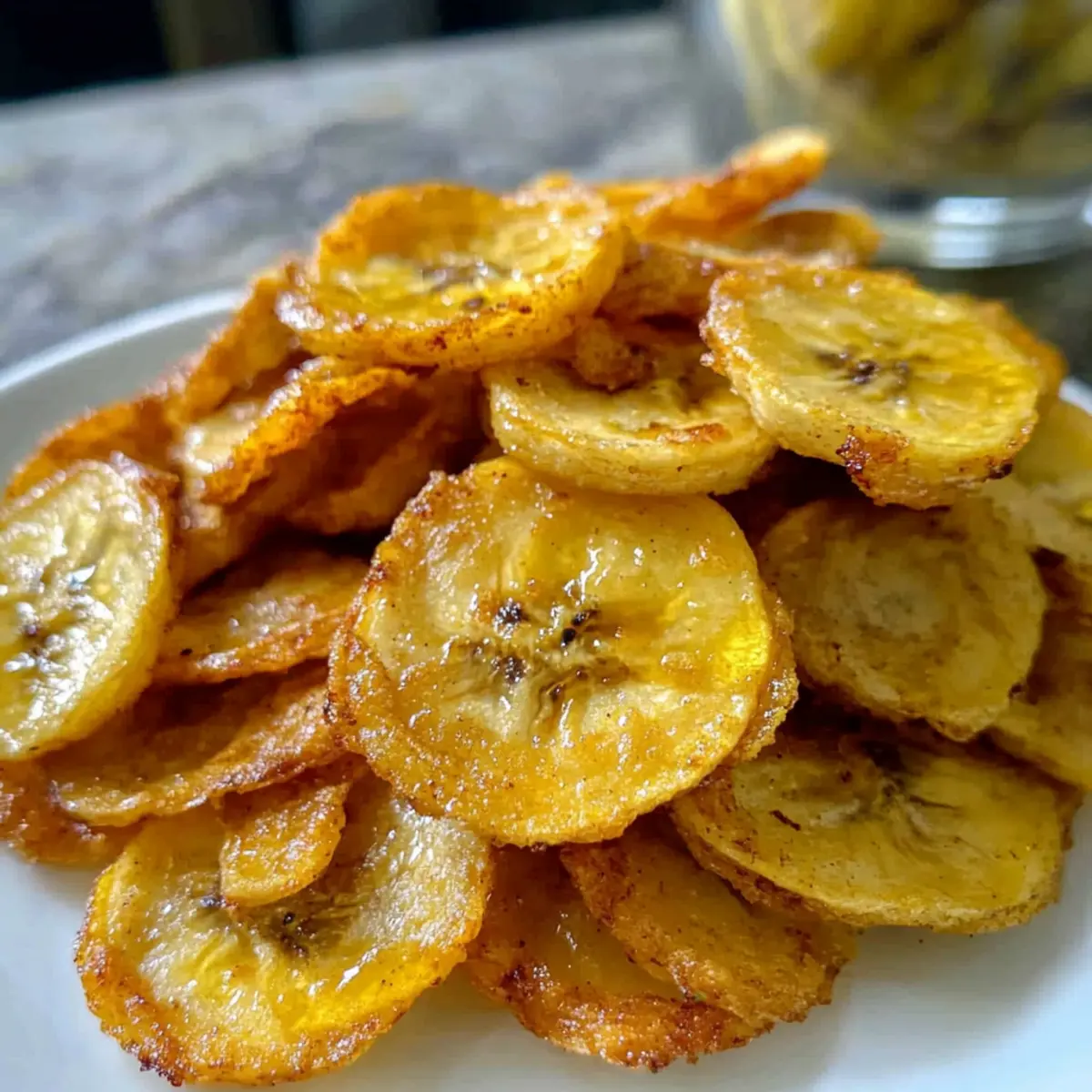 Luftfrittierte Bananenchips: Knuspriger Snackgenuss