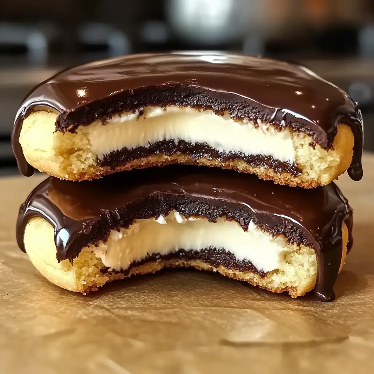 Boston-Cream-Pie-Kekse für süße Genüsse