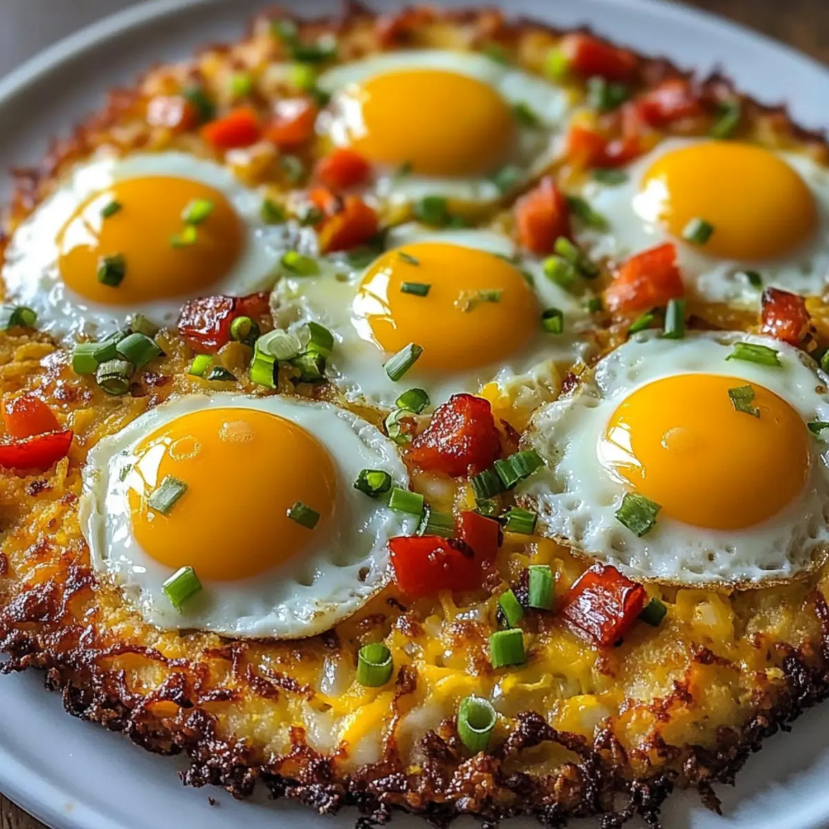 Frühstücks-Pizza mit Rösti-Kruste für einen Genussstart