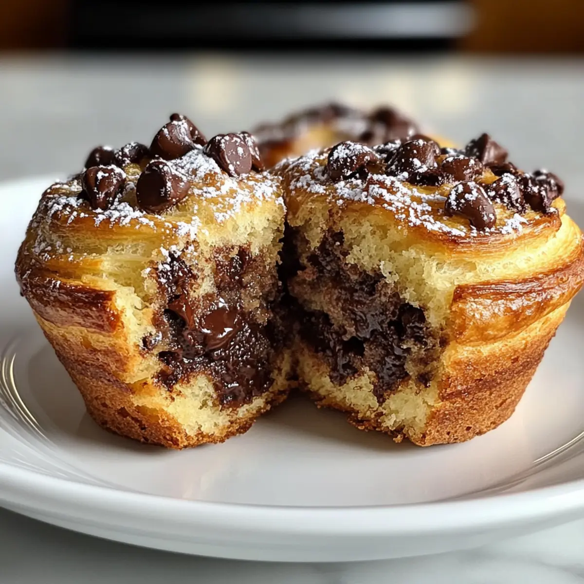 Schokoladenstückchen-Cruffins: Fluffige Genussmomente