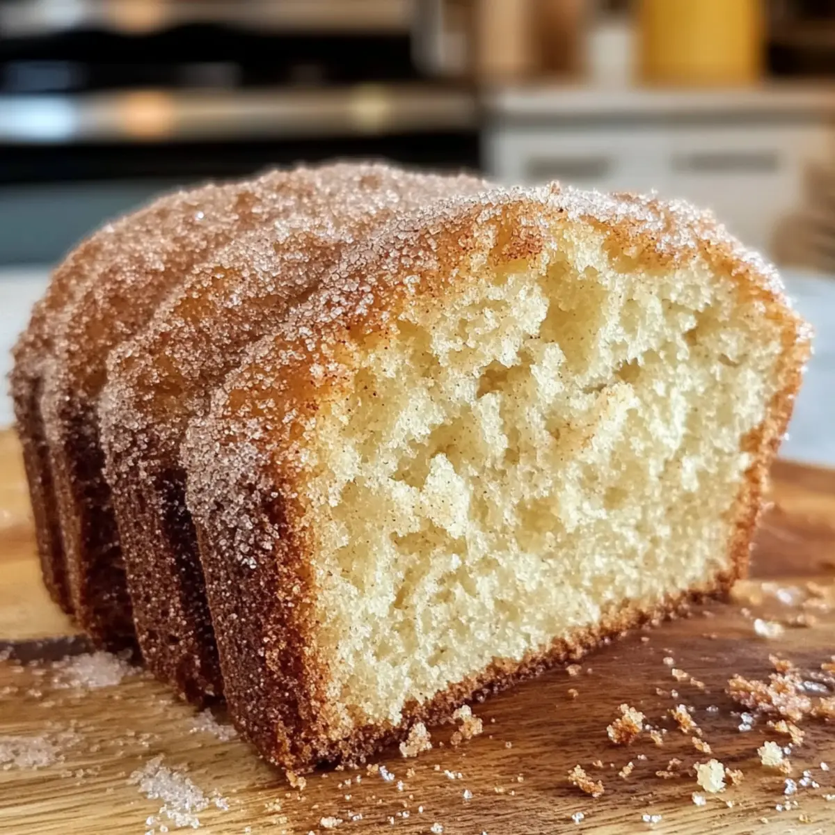 Zimtzucker Donut Brot für die perfekte Kaffeepause