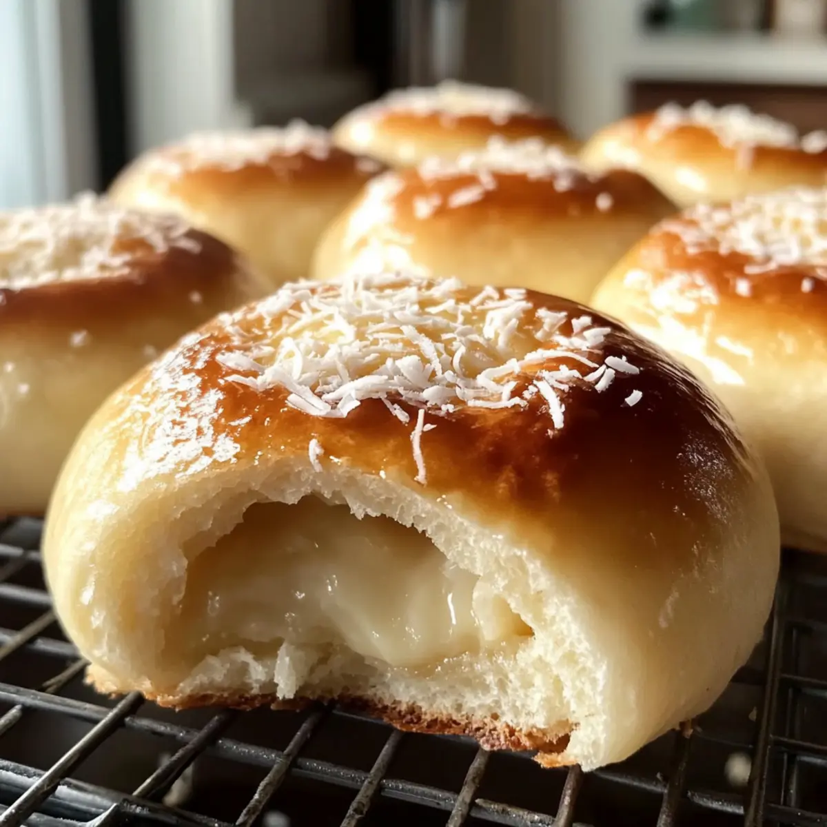 Kokosnusspuddingbrötchen für dein Zuhause