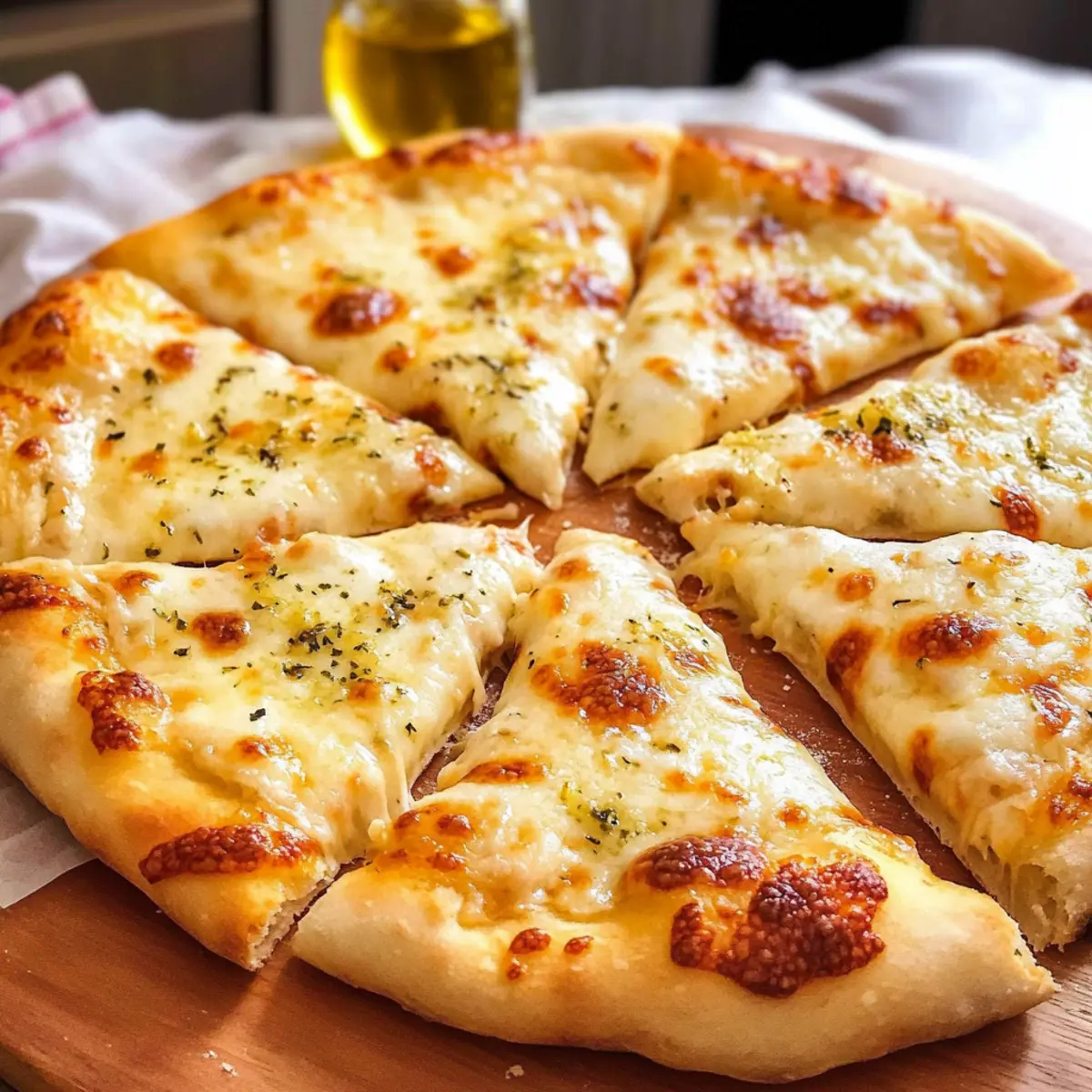 Knoblauchkäsepizza für echte Genussmomente