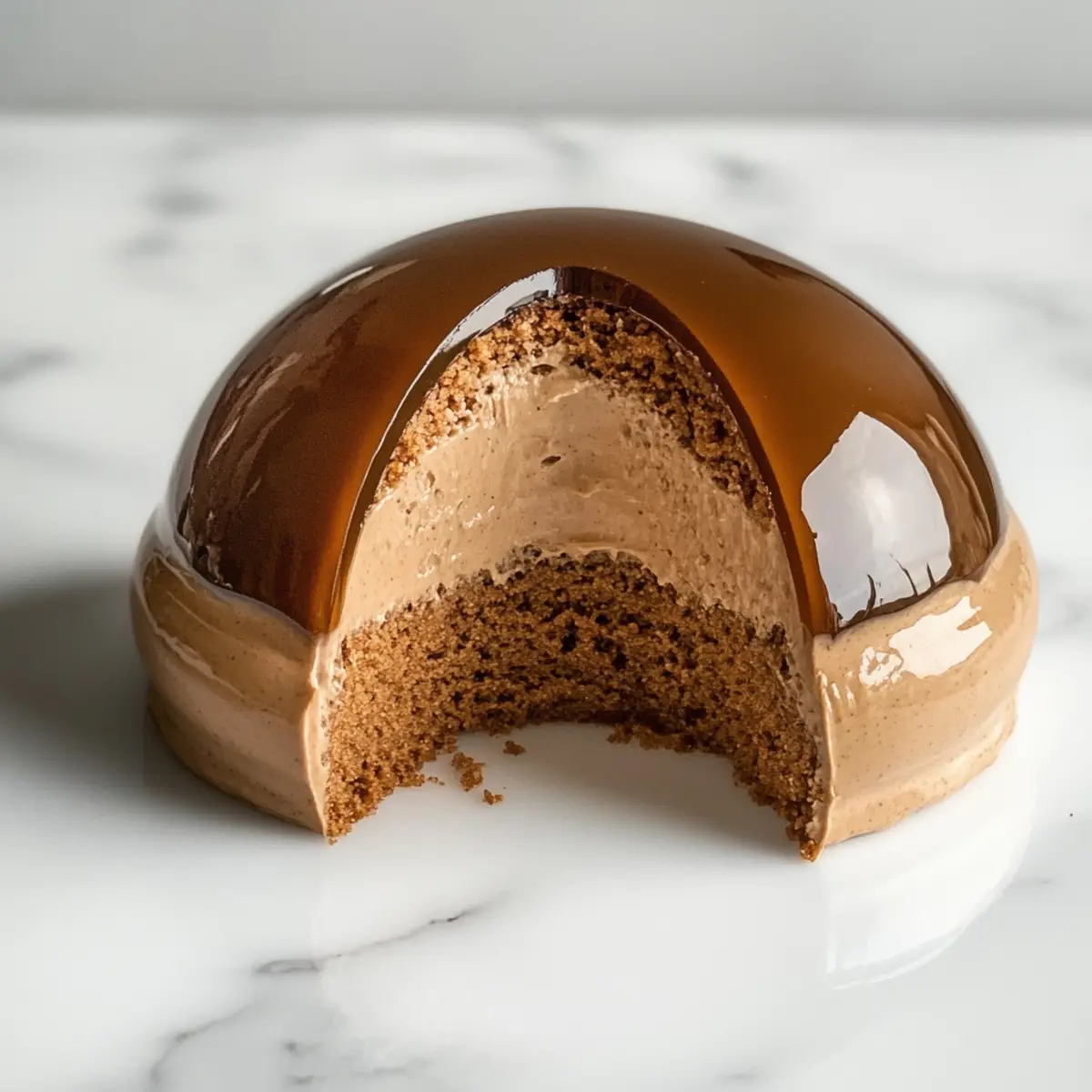 Verführerische Lebkuchen-Latte-Mousse-Dome für Feste