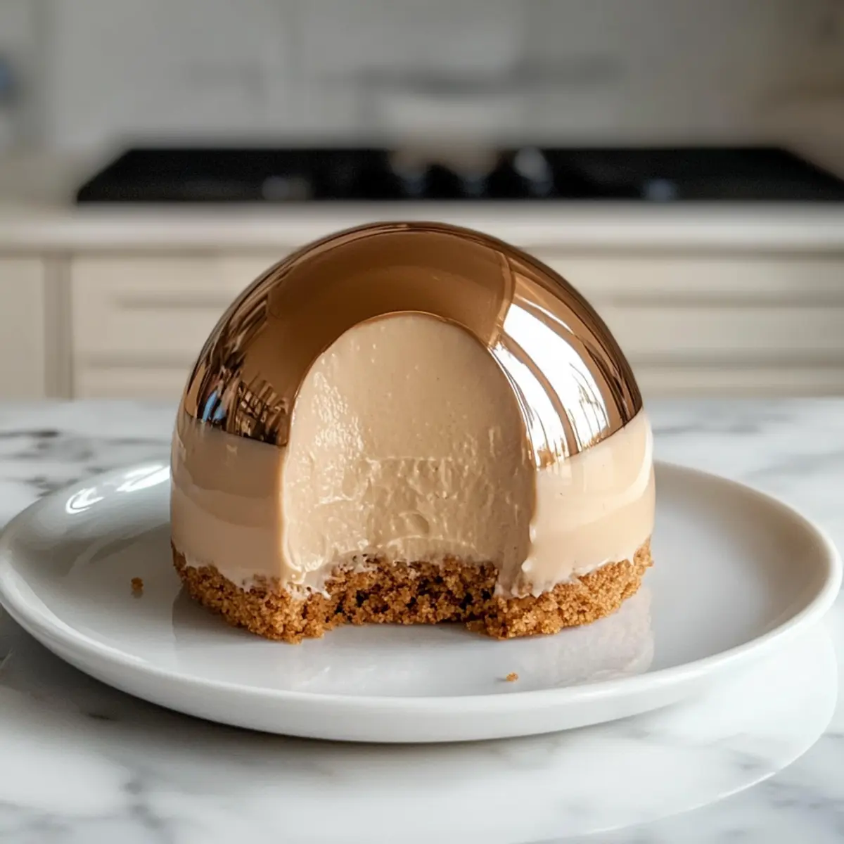 Lebkuchen-Latte-Mousse-Dome für festliche Genussmomente