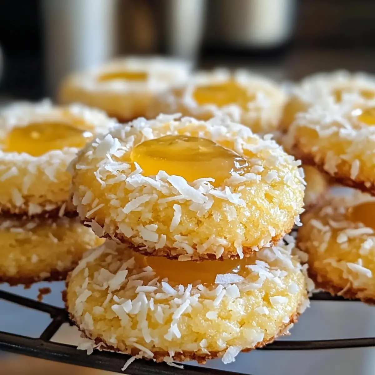 Hawaiianische Ananas-Kokos-Thumbprint für den Genuss