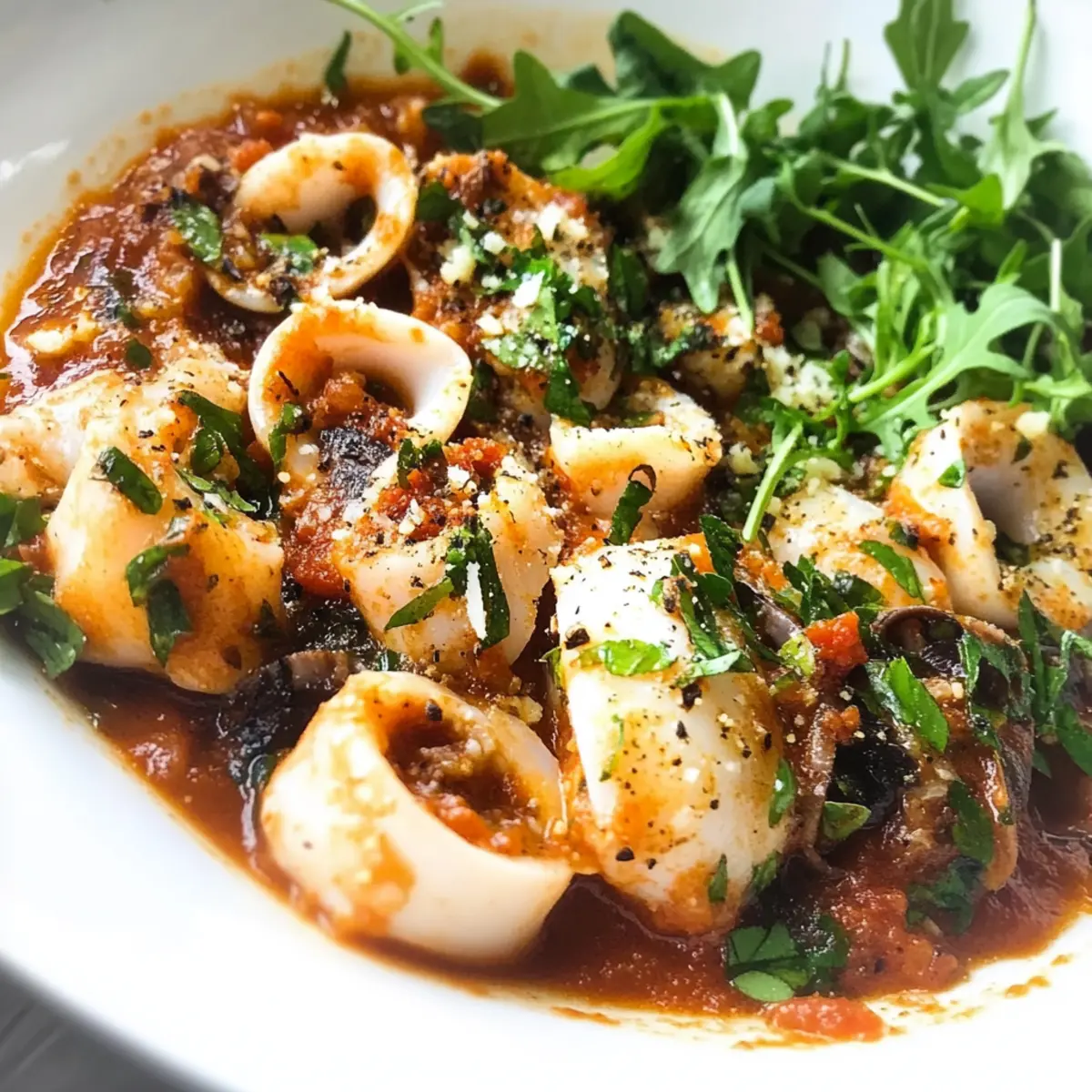 Keto Knoblauch-Tintenfisch für schnelle Genüsse