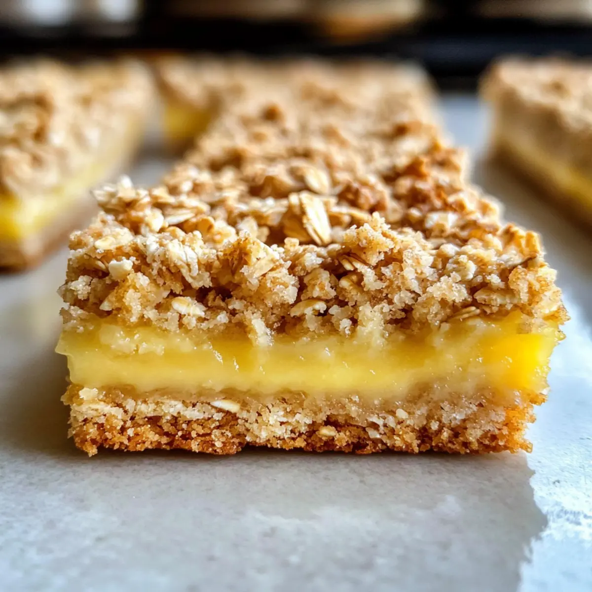 Zitronen-Haferflocken-Streusel-Riegel leicht gemacht