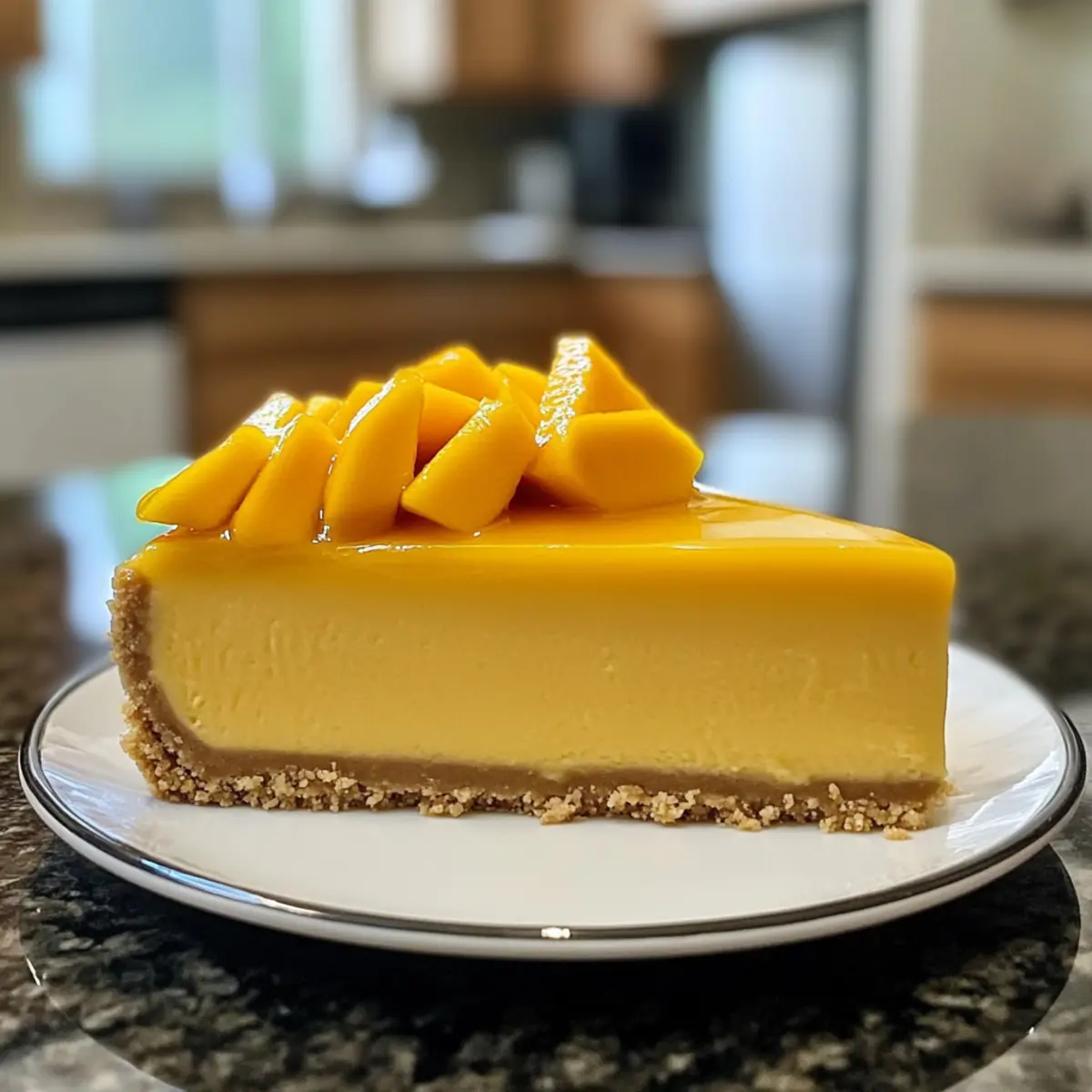 Mango-Käsekuchen ganz einfach ohne Backen