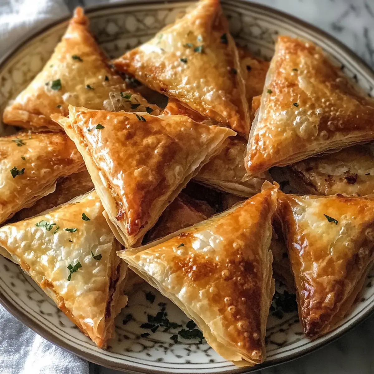 Marokkanische Gewürz-Hühnchen-Briouats selbst gemacht