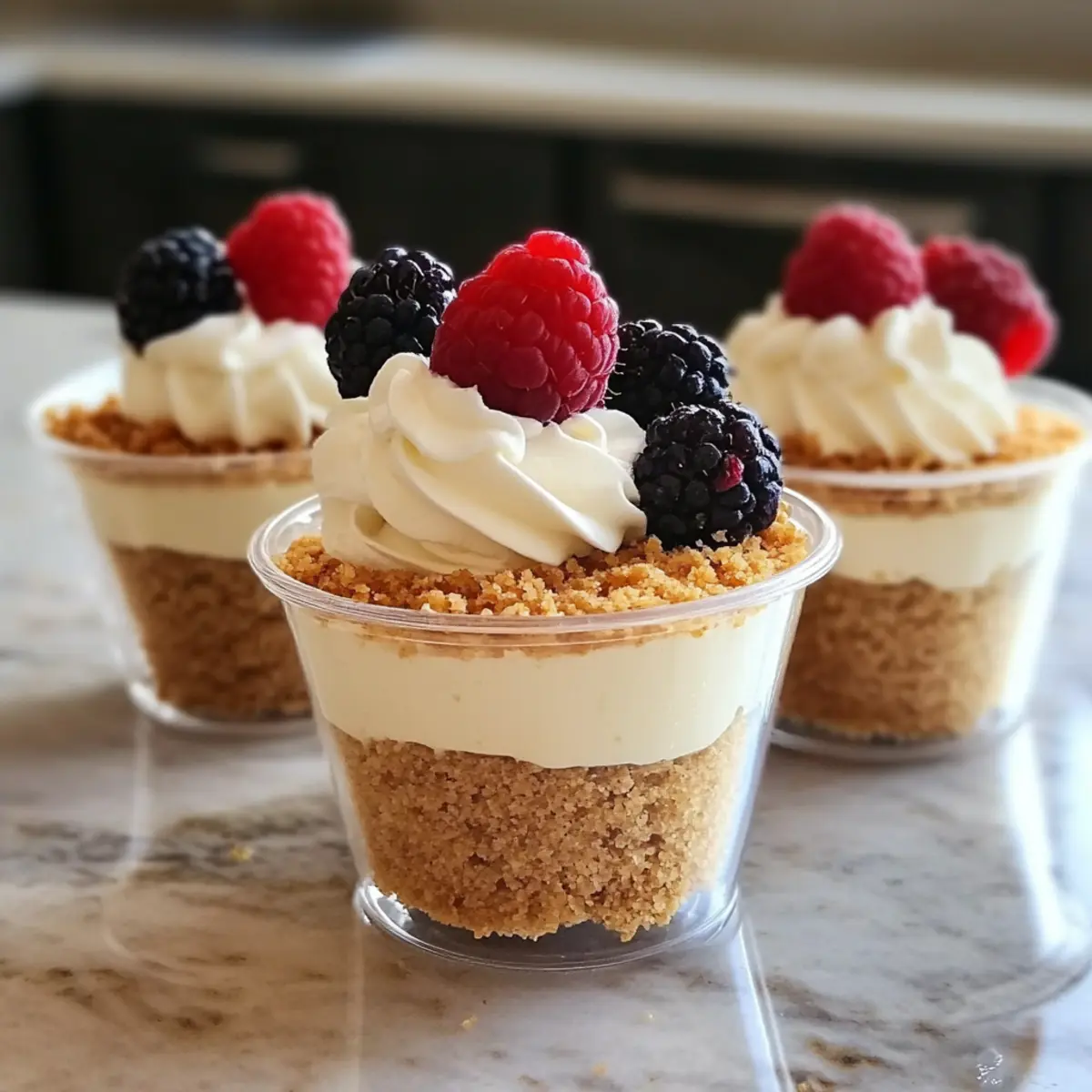 No-Bake Käsekuchen Becher für jeden Anlass