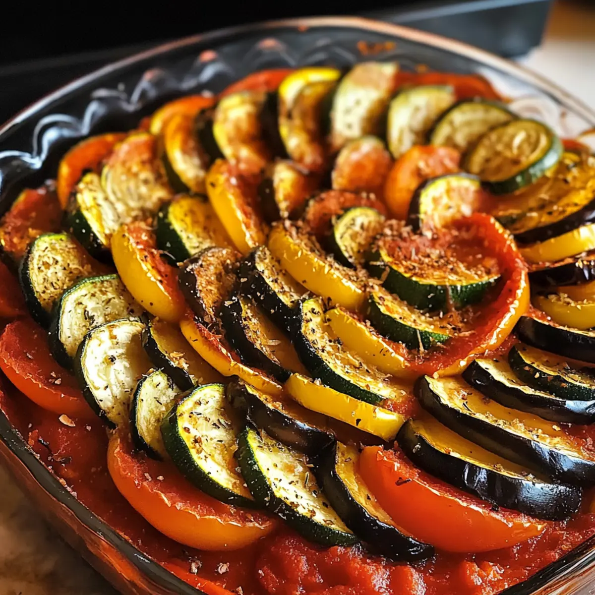 Ofen-geröstetes Ratatouille für gesunde Genießer