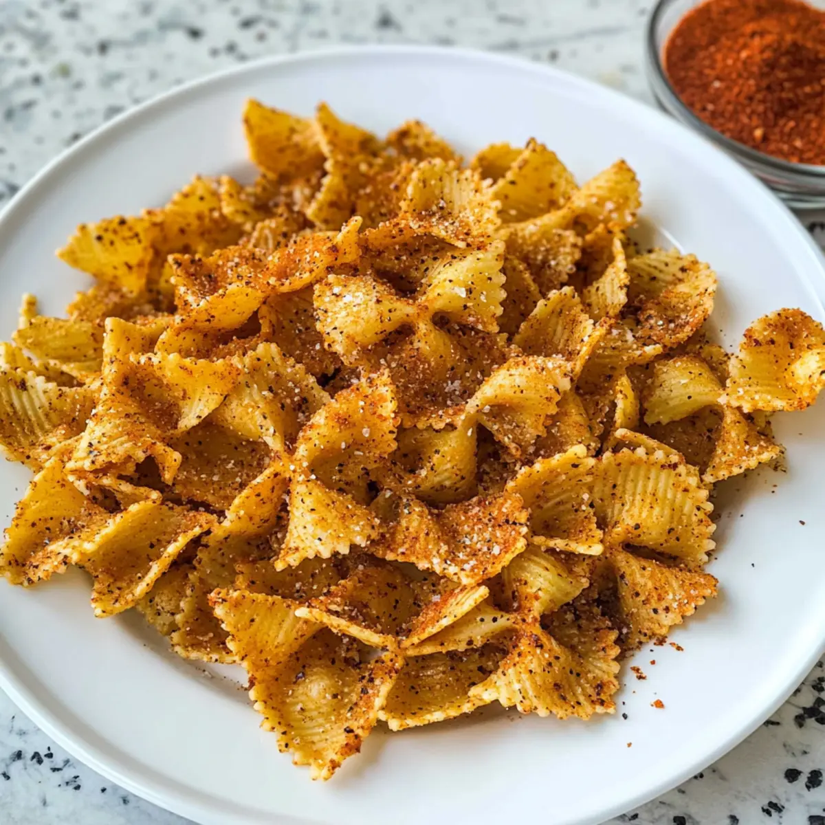 Pasta Chips: Knuspriger Snack für jede Gelegenheit