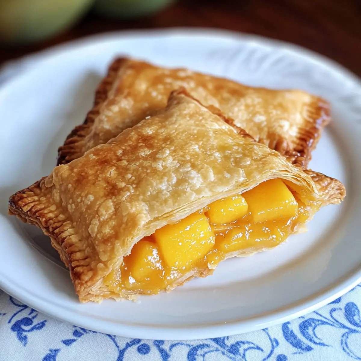 Pfirsich-Mango-Taschenkuchen ganz einfach selbermachen