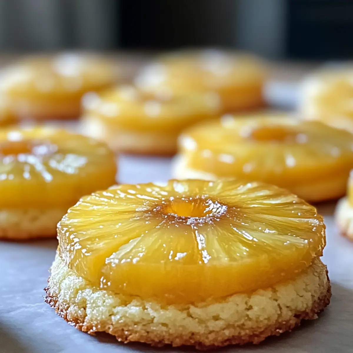 Ananas-Unten-Zucker-Kekse für einen tropischen Genuss