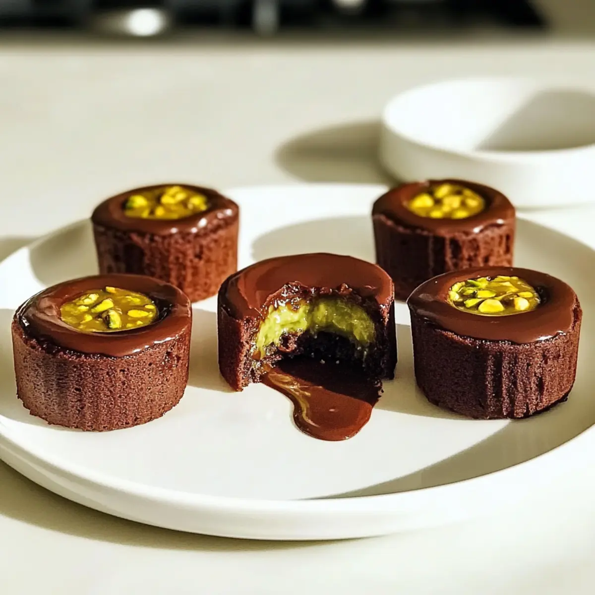 Pistazien-Schokoladen-Lava-Küchlein für Träumer