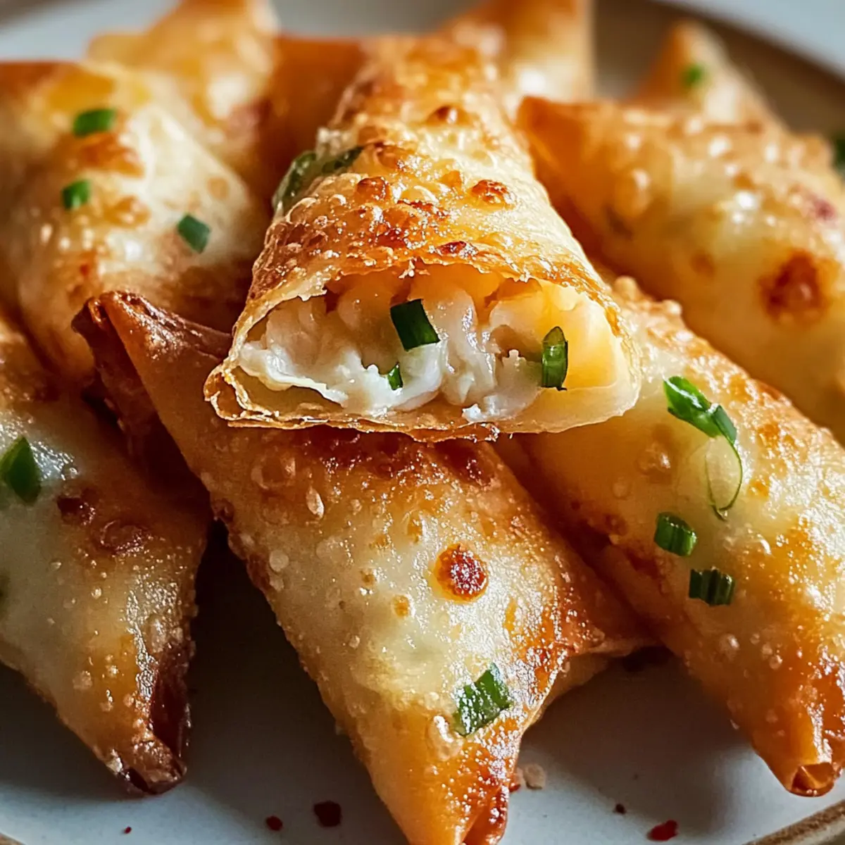 Reispapier Krabben Rangoons ganz gesund genießen