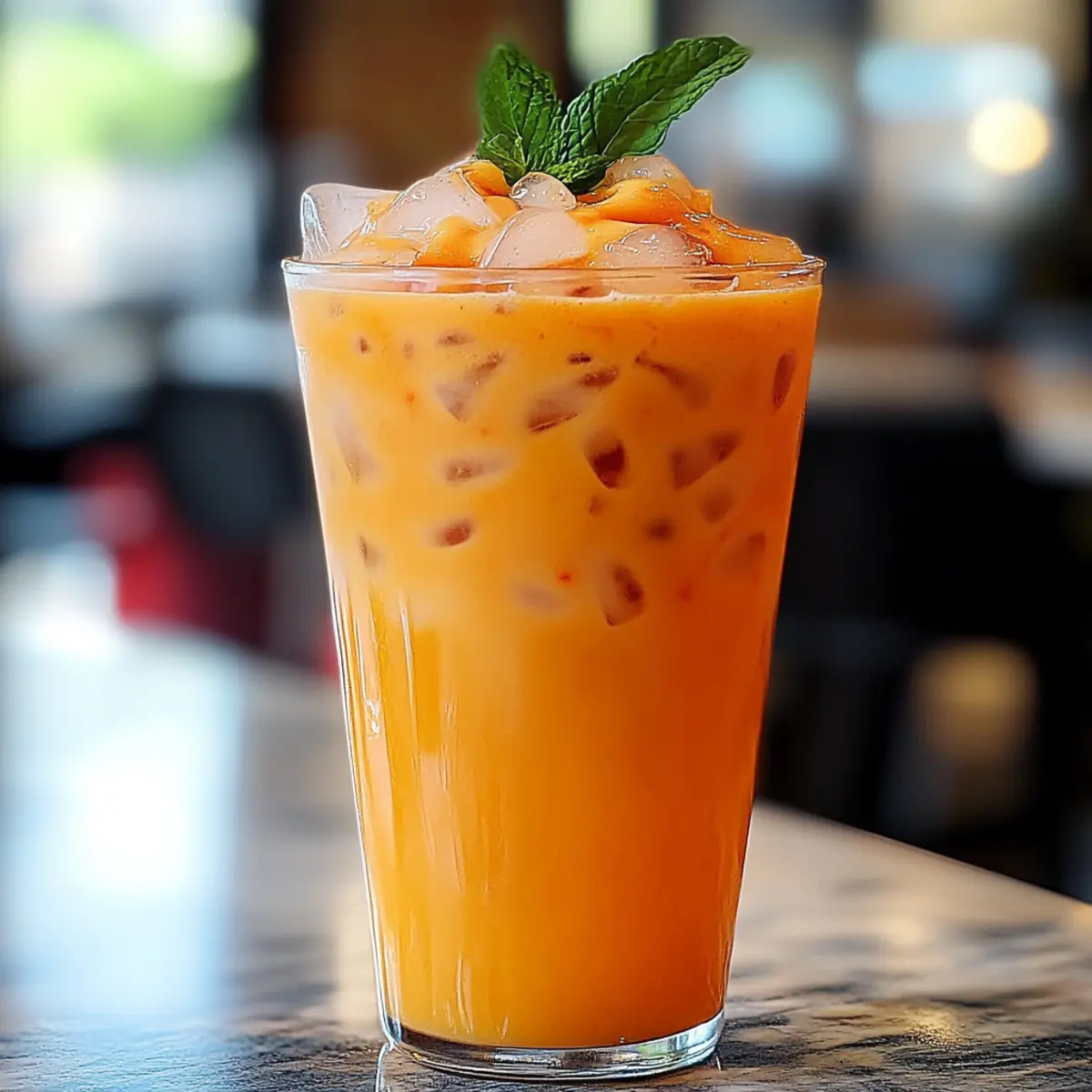 Thailändischer Milchtee wie vom Markt in Bangkok