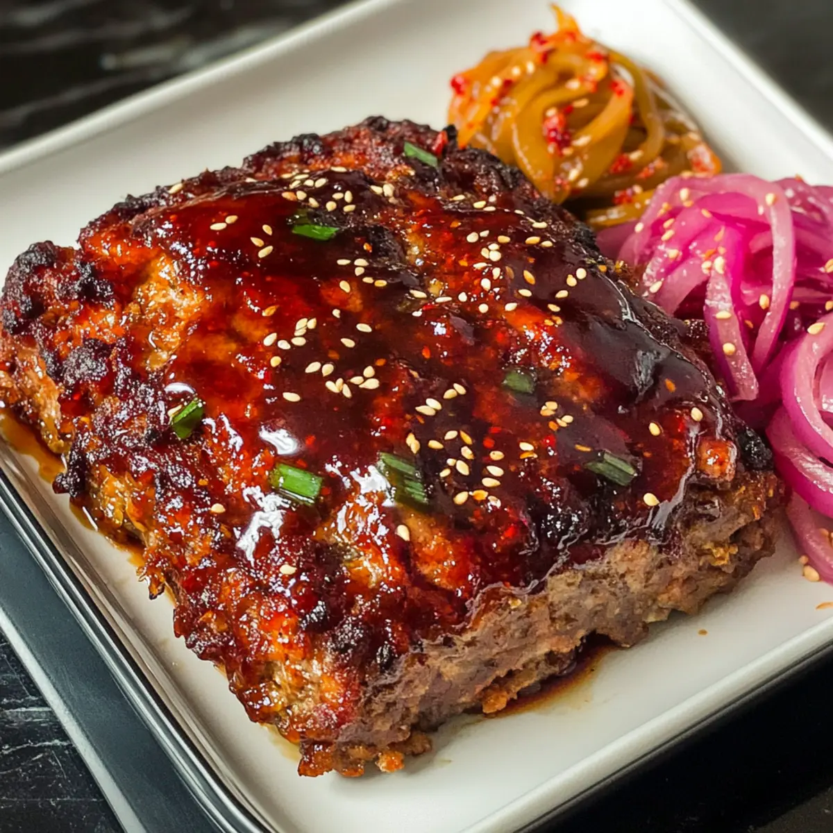 Koreanischer Fleischlaib mit Gochujang-Glasur: Ein Genuss
