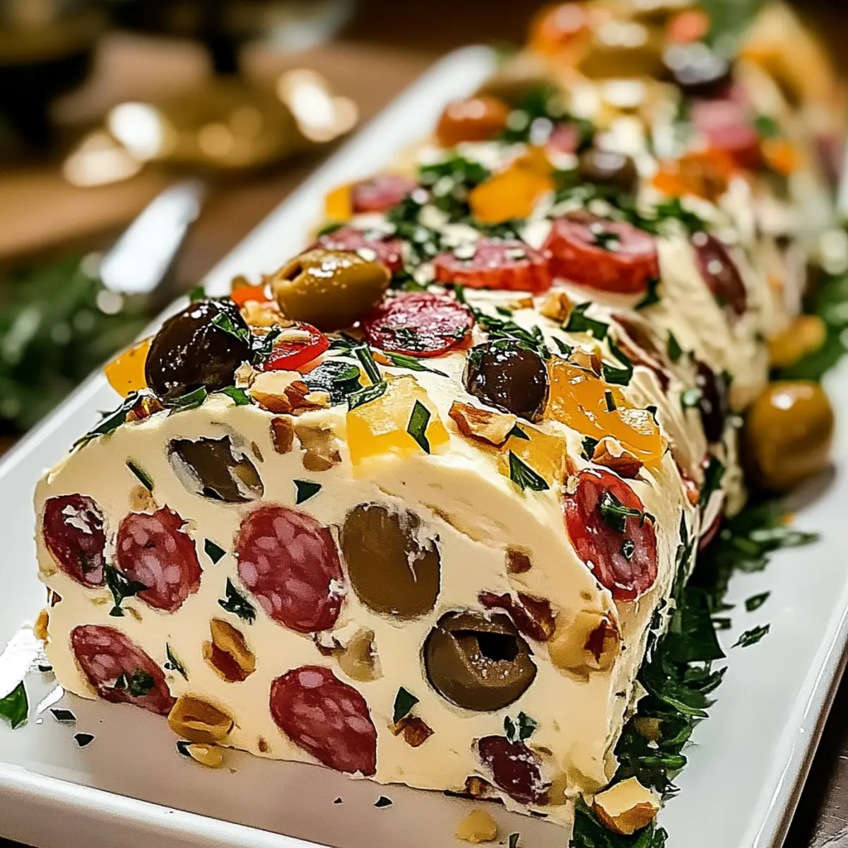 Antipasto Frischkäserolle: Einfache Feiertagsleckerei