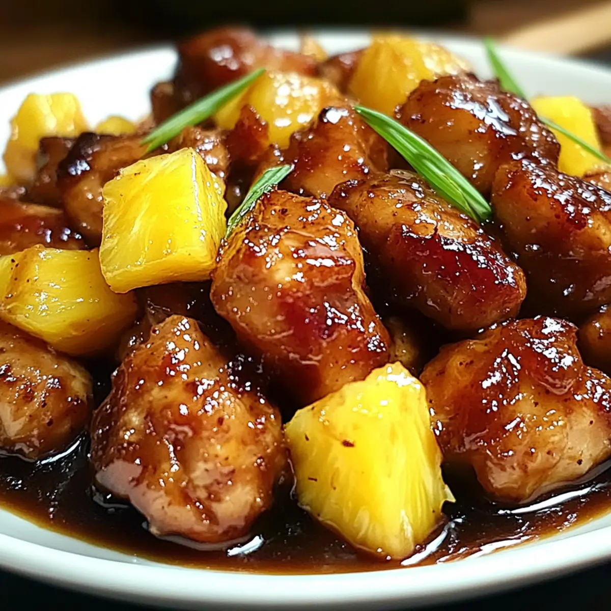 Brauner Zucker Ananas Hähnchen für einen tropischen Genuss