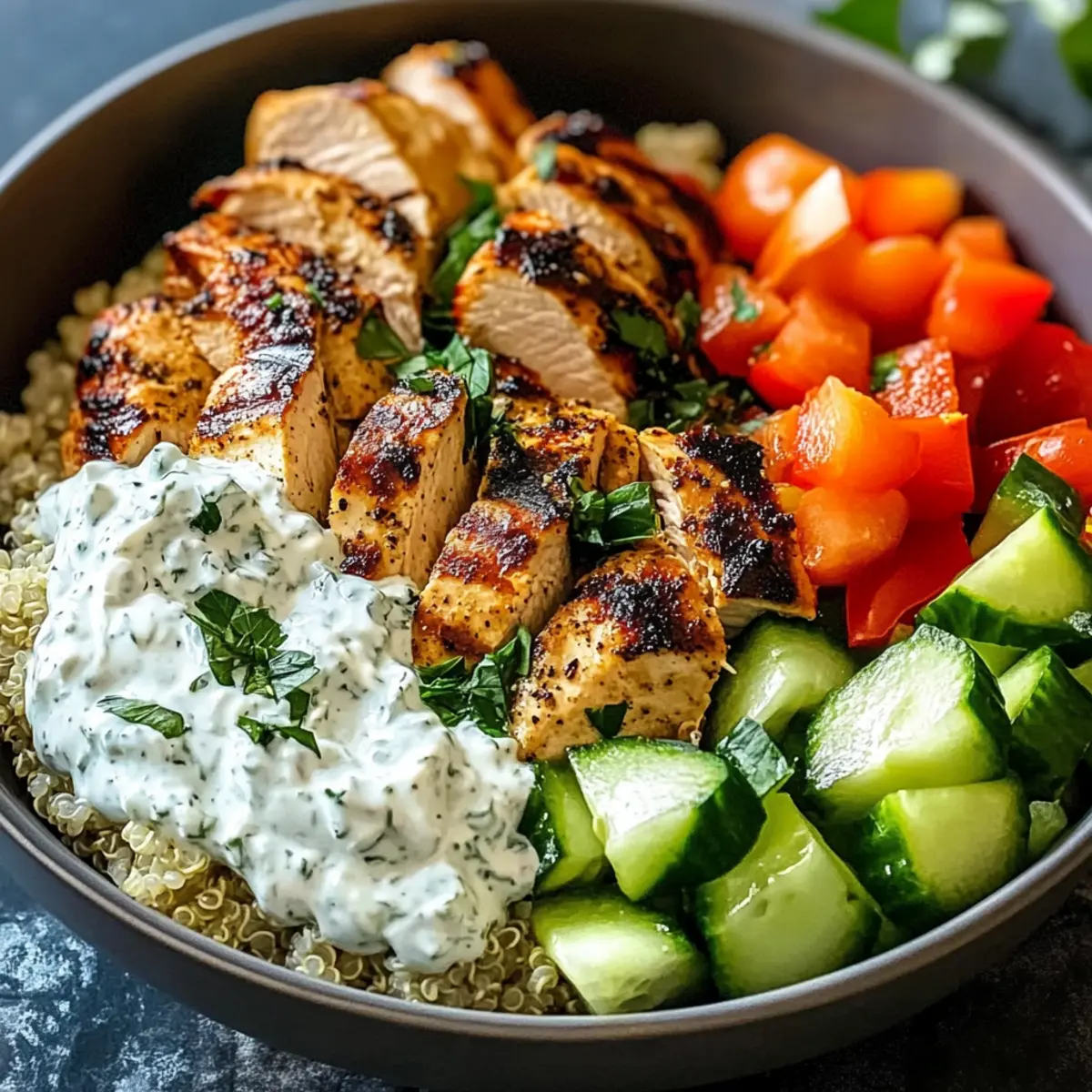 Hühnchen Tzatziki Schalen für jedes Dinner!