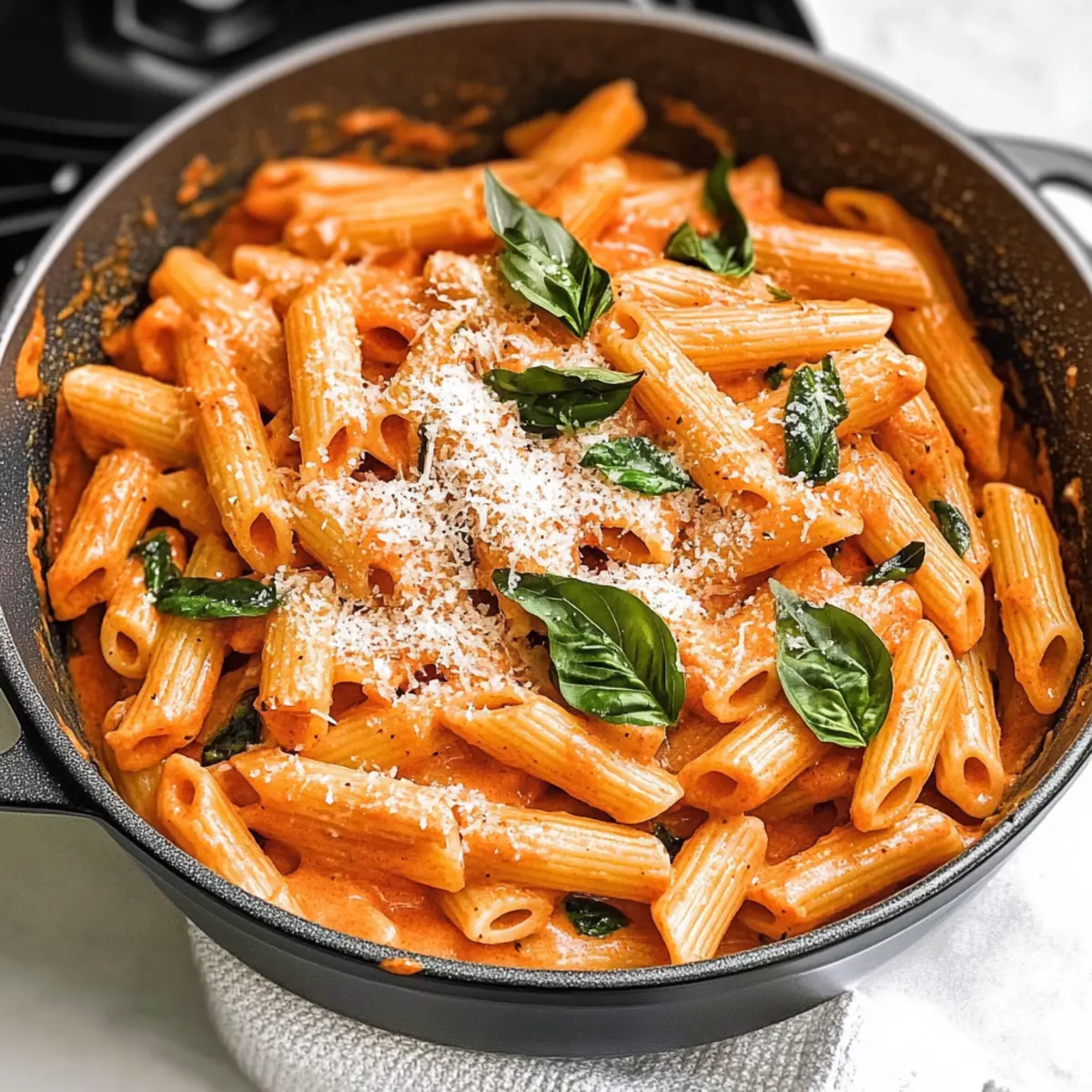 Cremige geröstete Paprikapasta für schnelle Abende