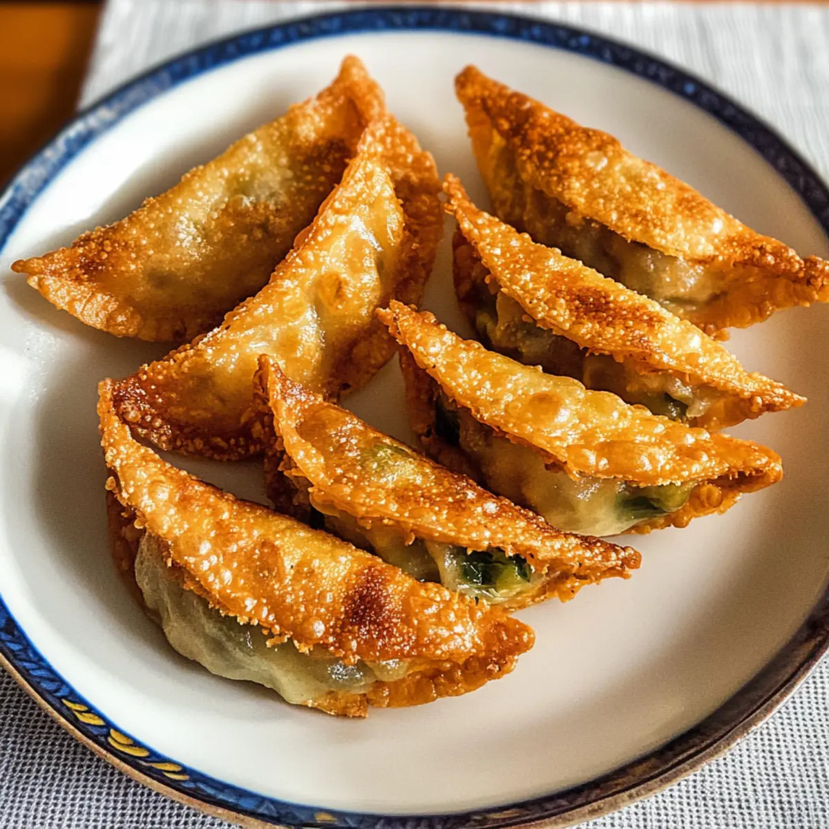 Frittierte koreanische Teigtaschen, die begeistern