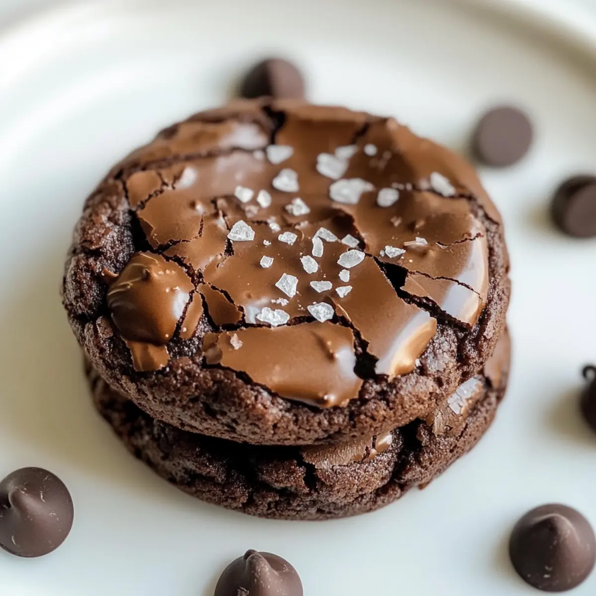 Schokoladige Brownie-Kekse für Schokoladenliebhaber