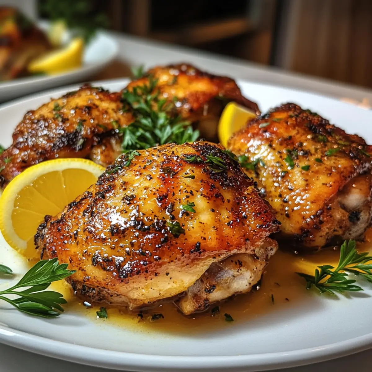 Zitronen-Paprika-Brathähnchenschenkel für Jedermann