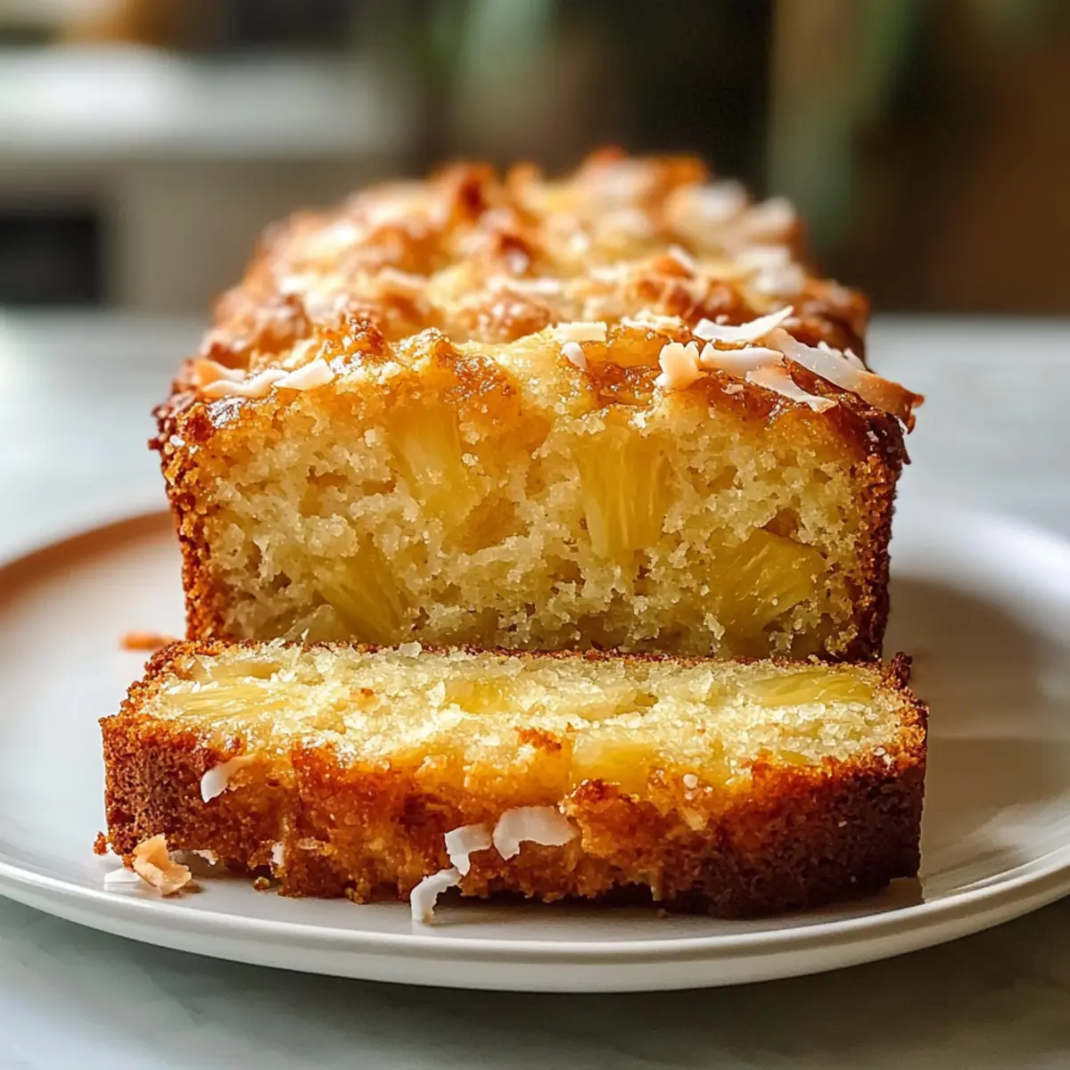 Ananas Kokosnuss Brot für tropischen Genuss zuhause