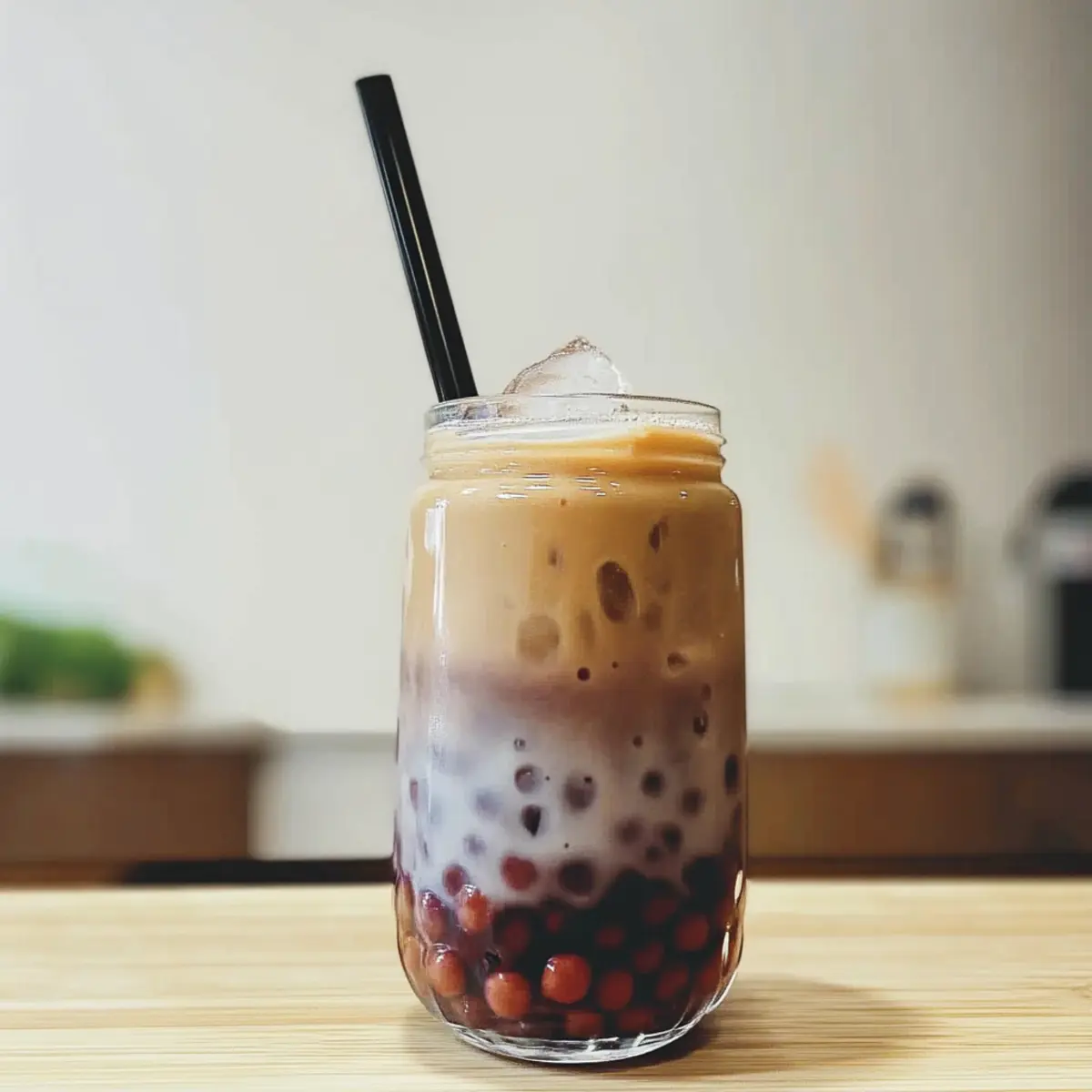 Rote Bohnen Milchtee für einen cremigen Genuss