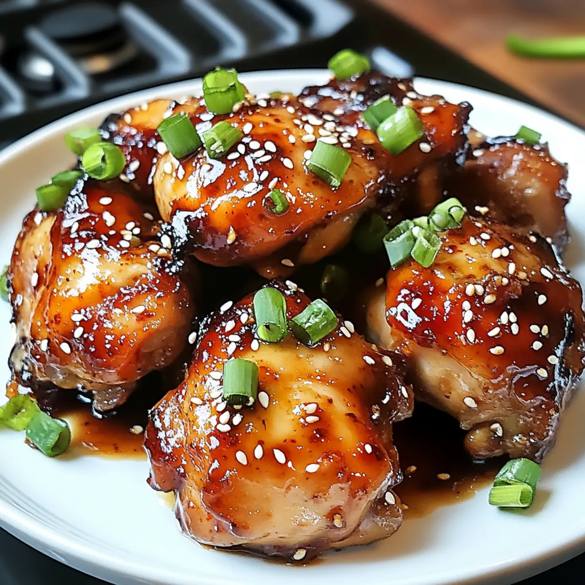 Klebrig Süß Chili Hähnchenschenkel für deine Familie