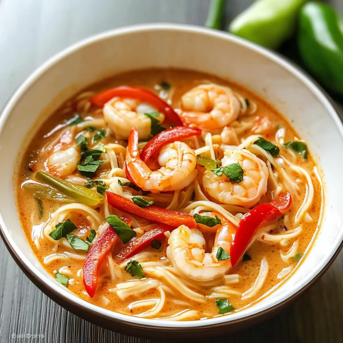 Thailändische Garnelensuppe mit Nudeln – Schnell & Lecker