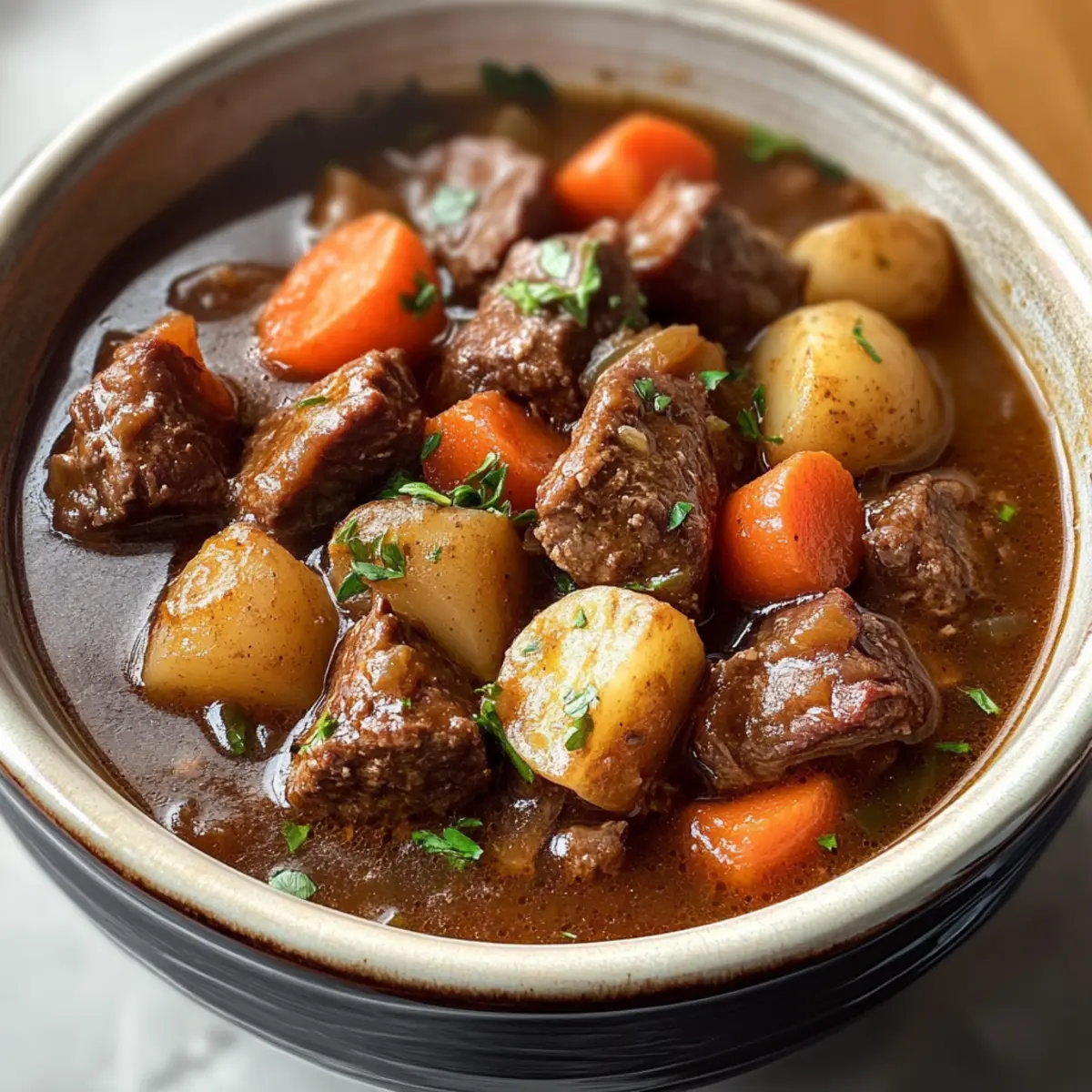 Gesunder Crockpot Rindfleischeintopf für jeden Tag