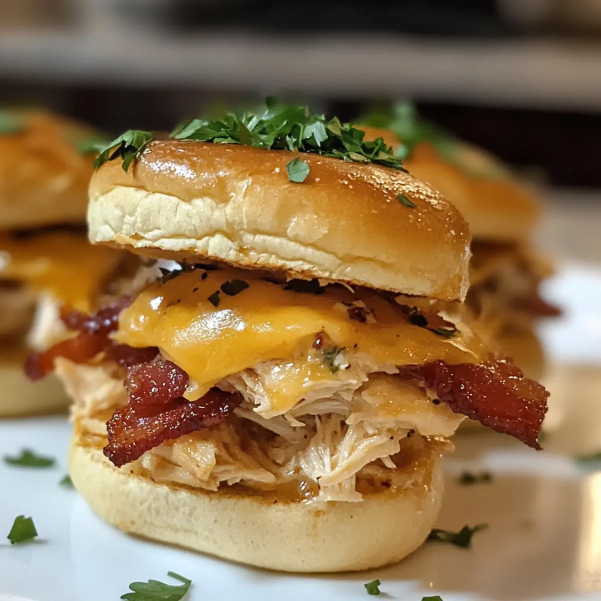 Hühnchen Bacon Ranch Sliders in 40 Minuten zaubern