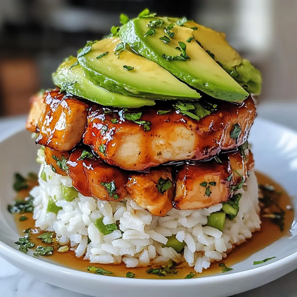 Honig-Limetten-Hühnchen und Avocado-Reis leicht gemacht