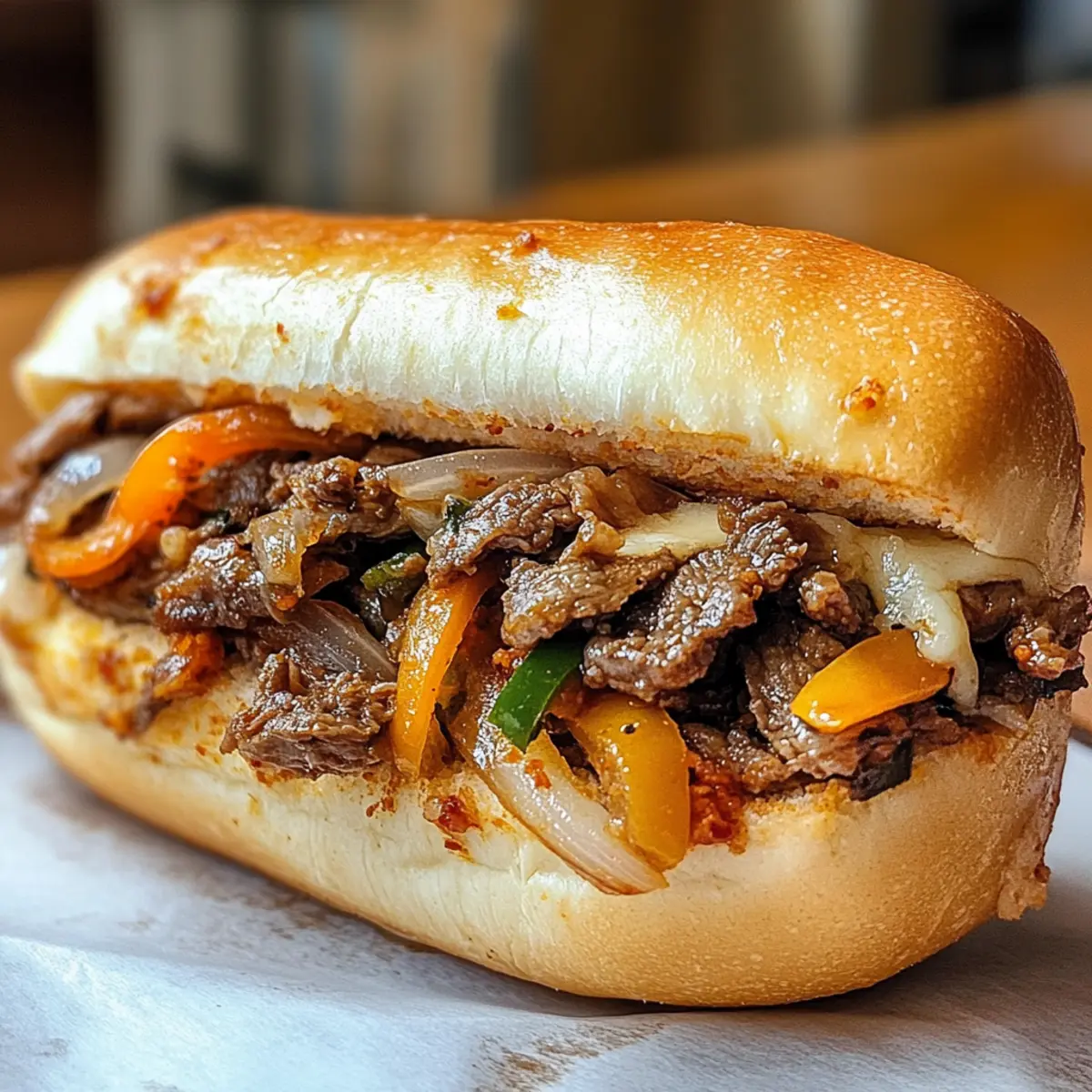 Unwiderstehliches koreanisch inspiriertes Kimchi Bulgogi Cheesesteak