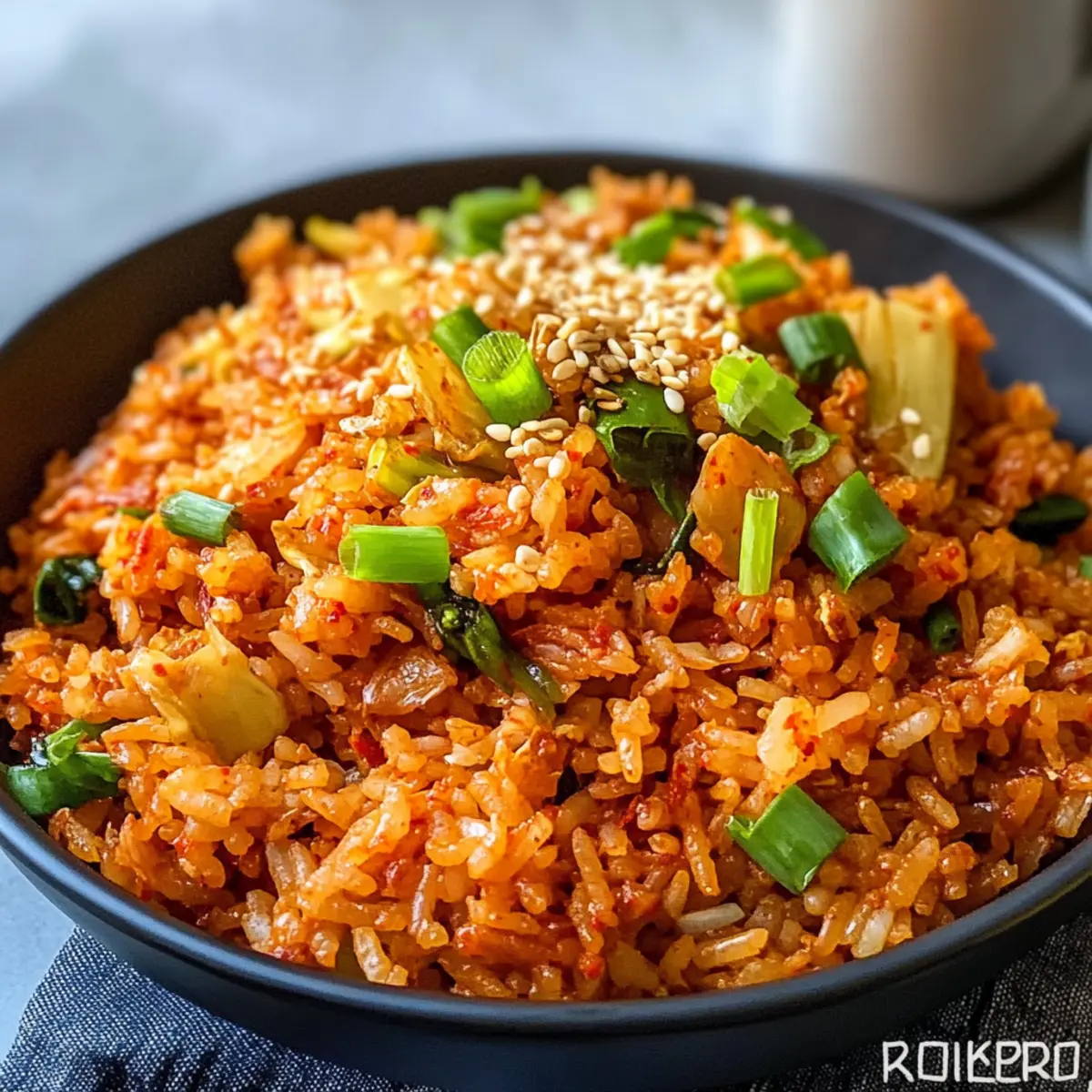 Schneller Kimchi gebratener Reis für Genießer