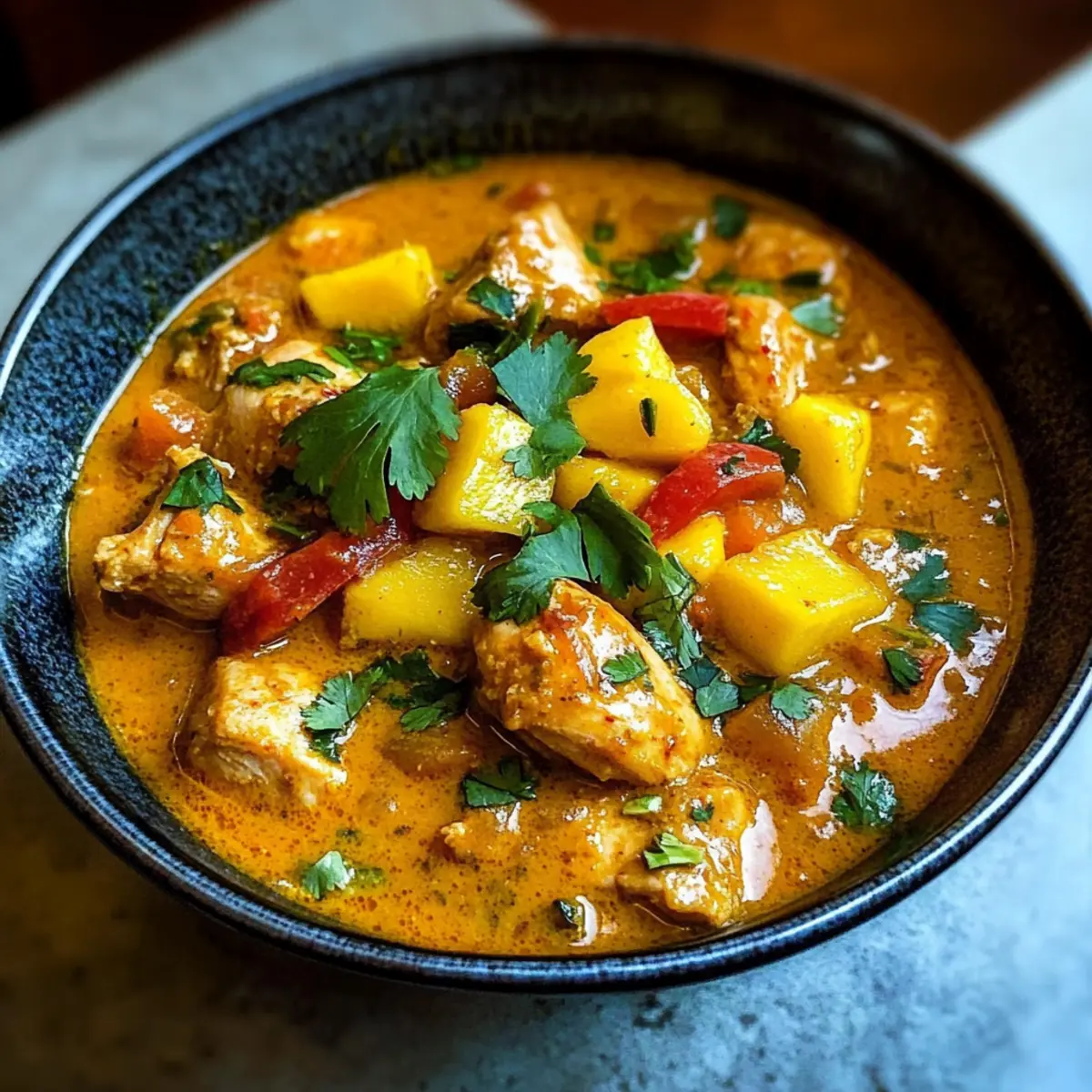 Mango-Hühnchen-Curry für ein tropisches Geschmackserlebnis