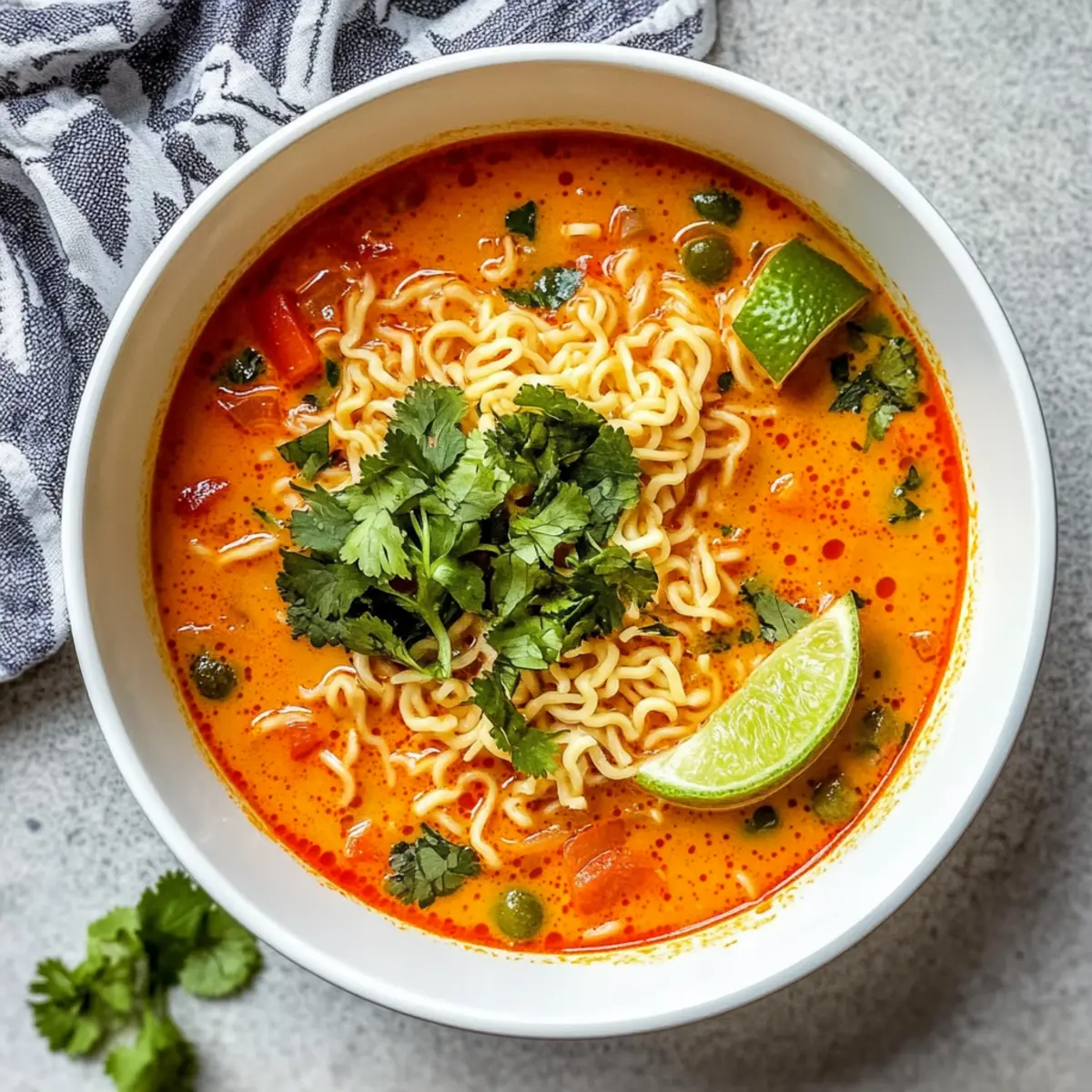 Schnelle thailändische Curry-Suppe für kalte Tage