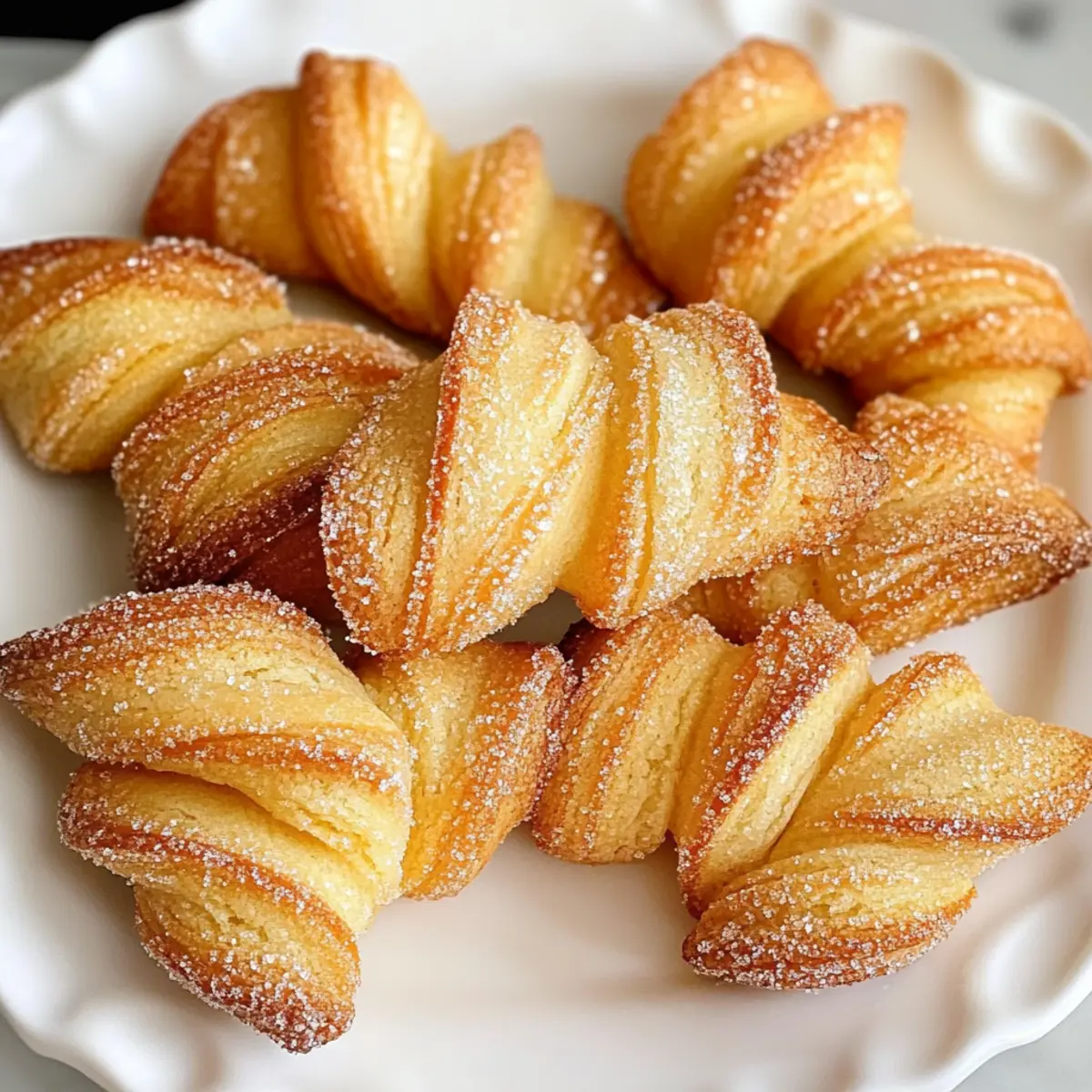 Verdrehte Kekse ~ Mit eingewalztem Zucker genießen