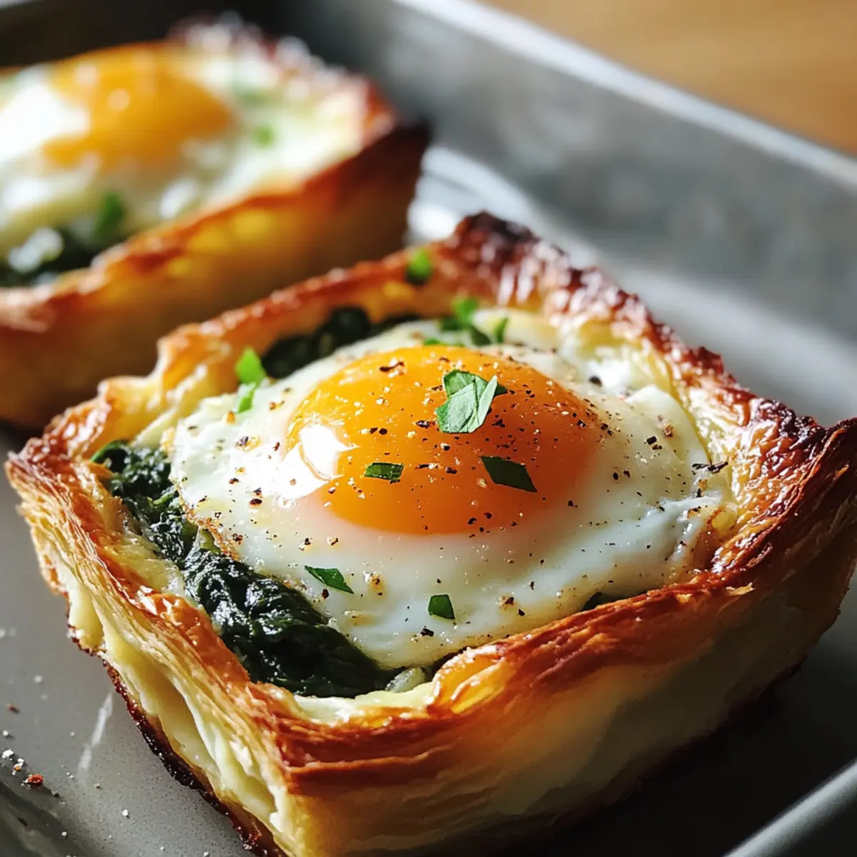 Gebackene Eier Napoleon: Elegante Brunch-Überraschung