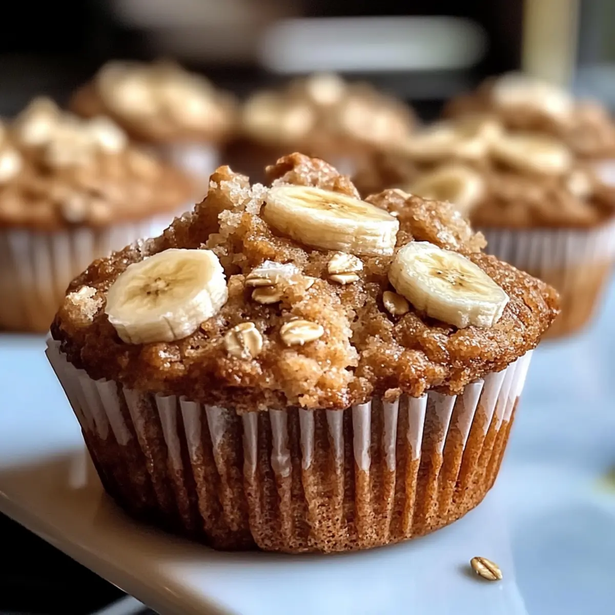 Bananen-Haferflocken-Muffins für jeden Tag