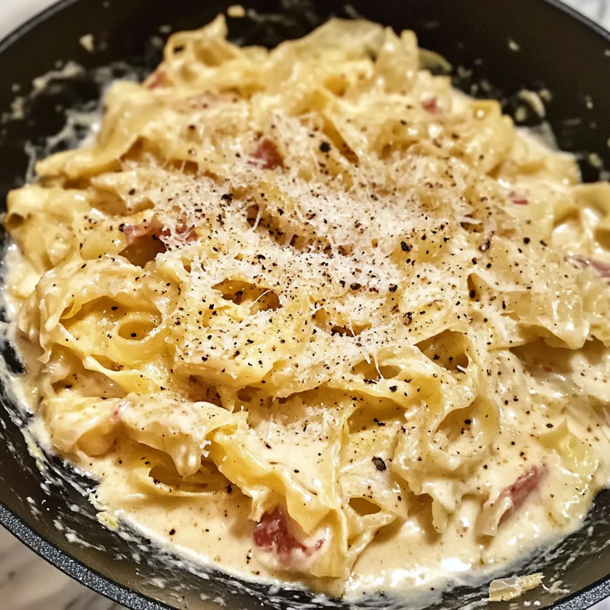 Kohl Carbonara: Cremiger Genuss ohne Kohlenhydrate