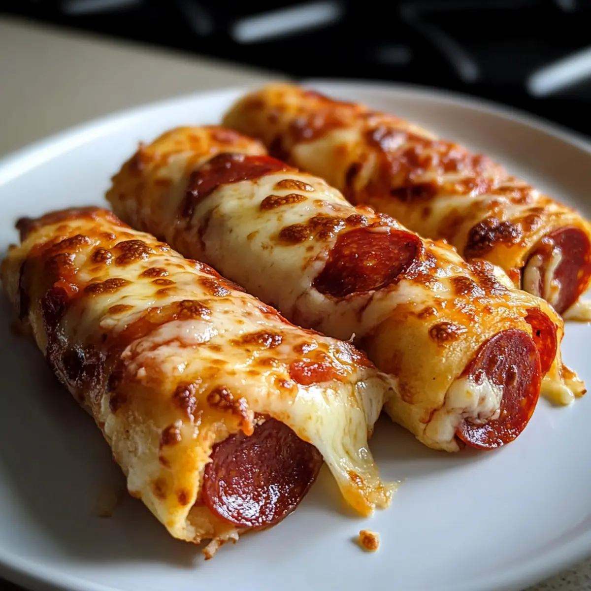 Käse-Pepperoni-Pizza-Rollen – Genuss in 17 Minuten